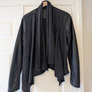 Blank NYC faux-leather, faux-suede jacket in Black, size M